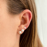 BOUCLES D'OREILLES AVEC PENDENTIF PERLES DOUX