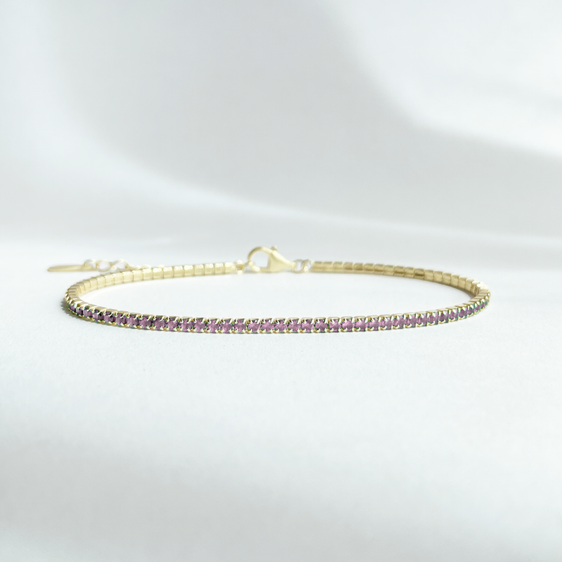 PULSERA TENIS 3MM PLATA 925