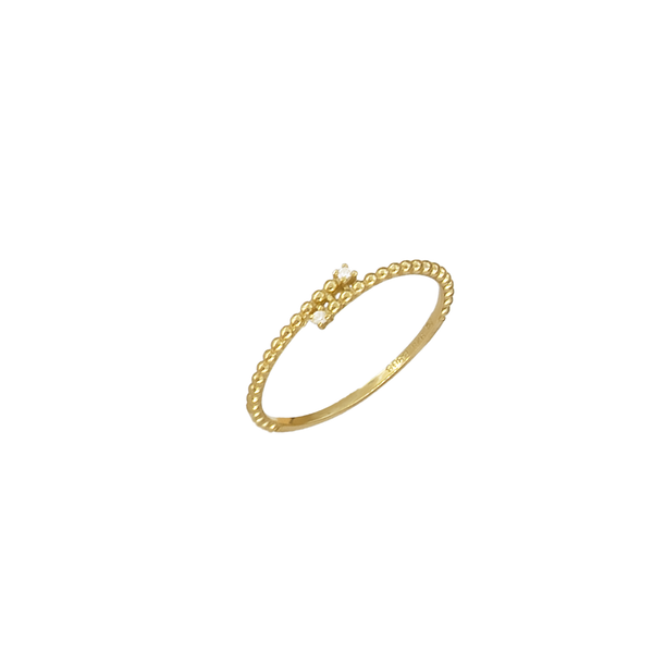 Anello Double Zirconia Argento 925