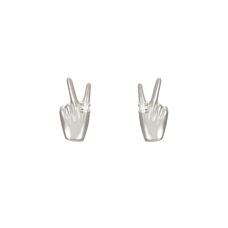 Orecchini Peace and love Argento 925