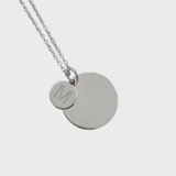 925 Sterling Silver Dot Necklace with Custom Engraving