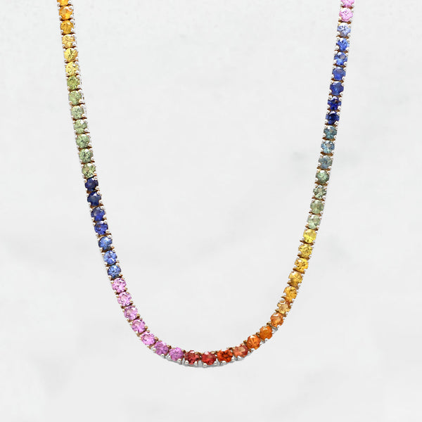 Collana Tennis Multicolor Argento 925