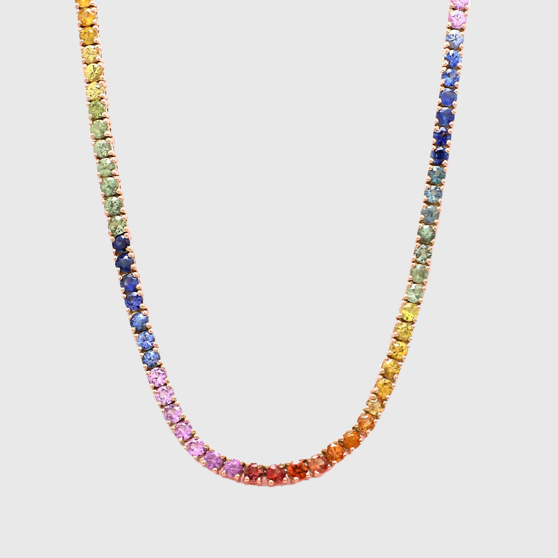 Collana Tennis Multicolor Argento 925 - Laei Shop